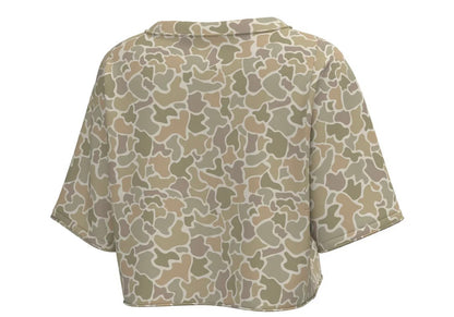 Youth Local Girl Boxy Crop SS Tee-  Forest Camo Desert