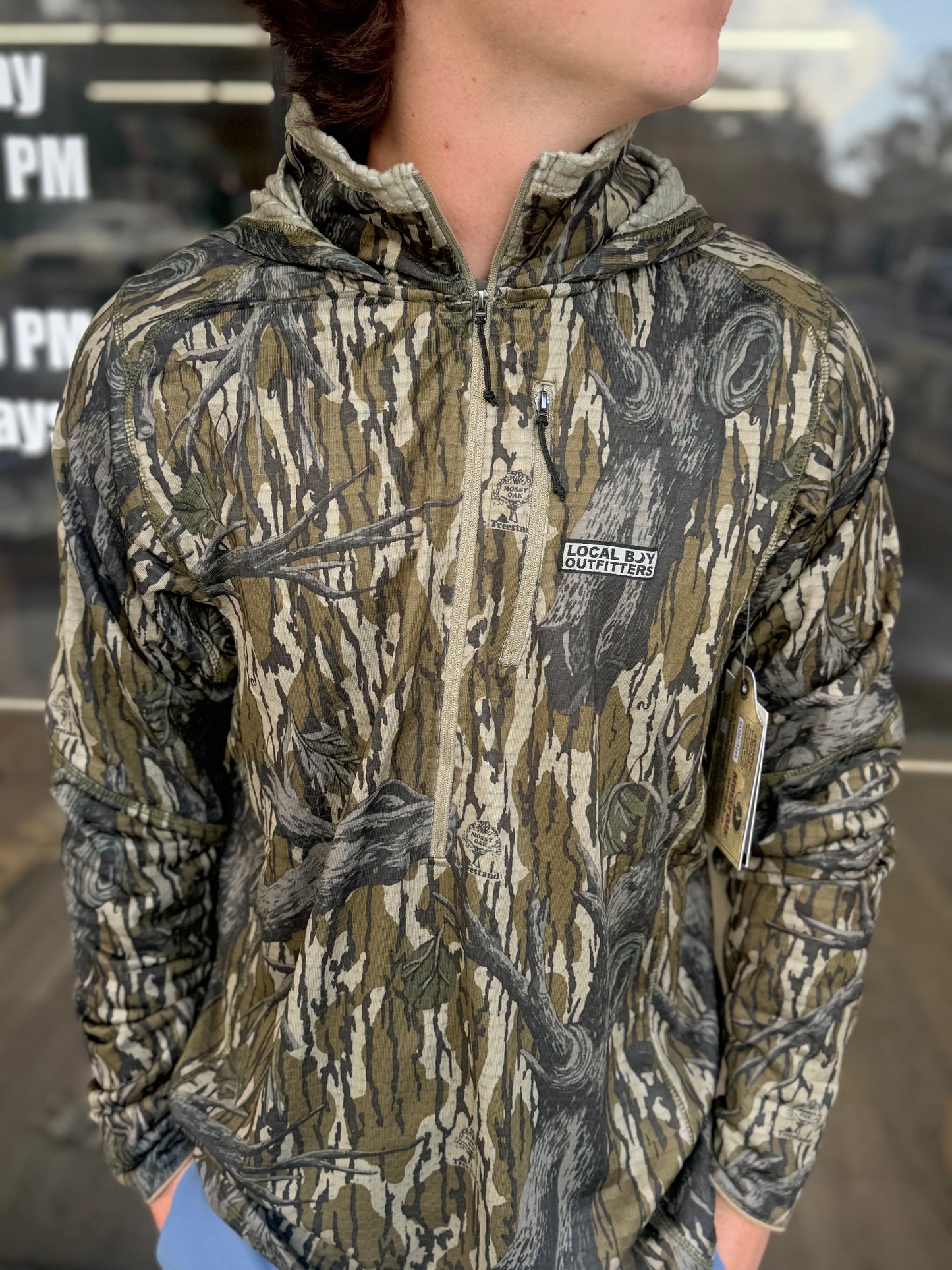 Local Boy Harvest Waffle Half Zip Hoodie - Treestand