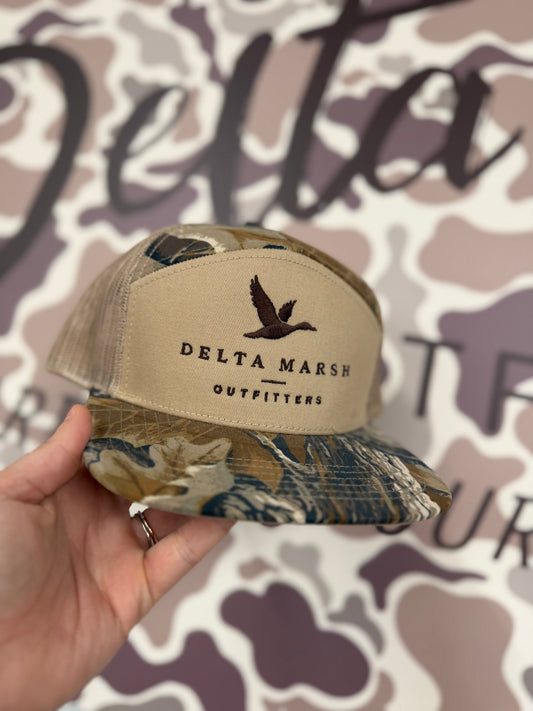 Delta Marsh Block 7 Panel- Lost Hat - Camo
