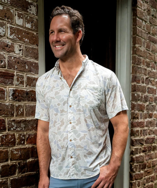 Local Boy Lowcountry Button Down - Saltwater Camo