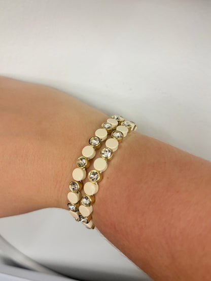 Paris Bracelet: Cream