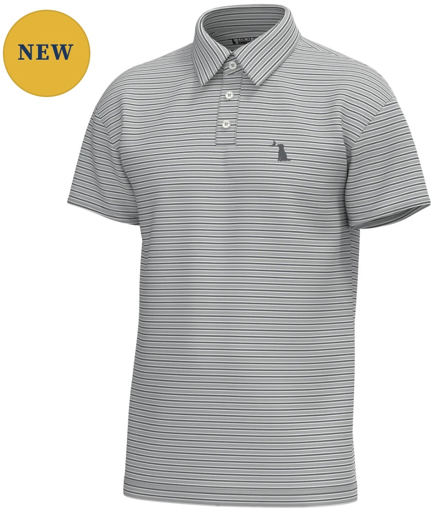Local Boy Surfside Polo Cool Gray/Graphite/White