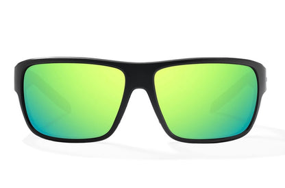 Bajio Rigolets - BLACK MATTE/ Green Mirror Glass - RIG220112