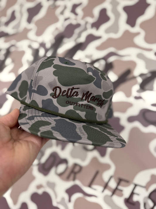 Delta Marsh Script  - Richardson Rope - Duck Marsh Camo