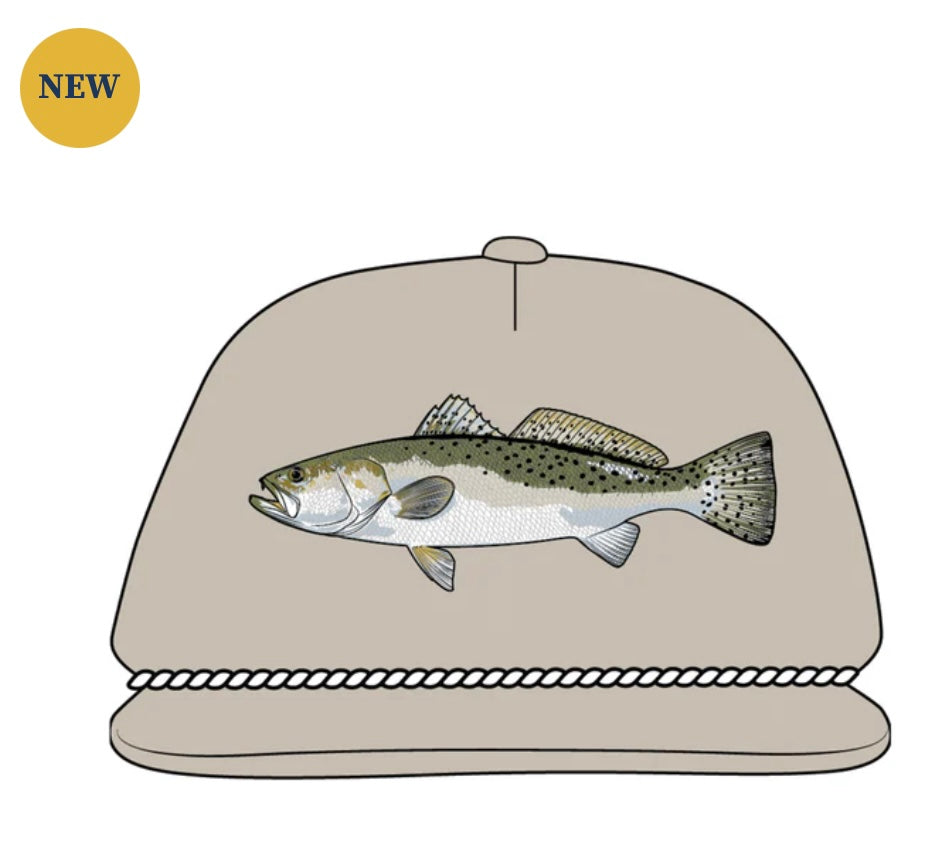 Local Boy Outfitters Sea Trout LP Rope Hat - Light Khaki