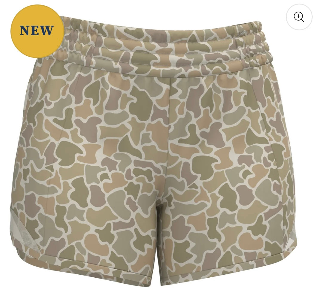 Local Girl Vista Shorts - Forest Camo Desert