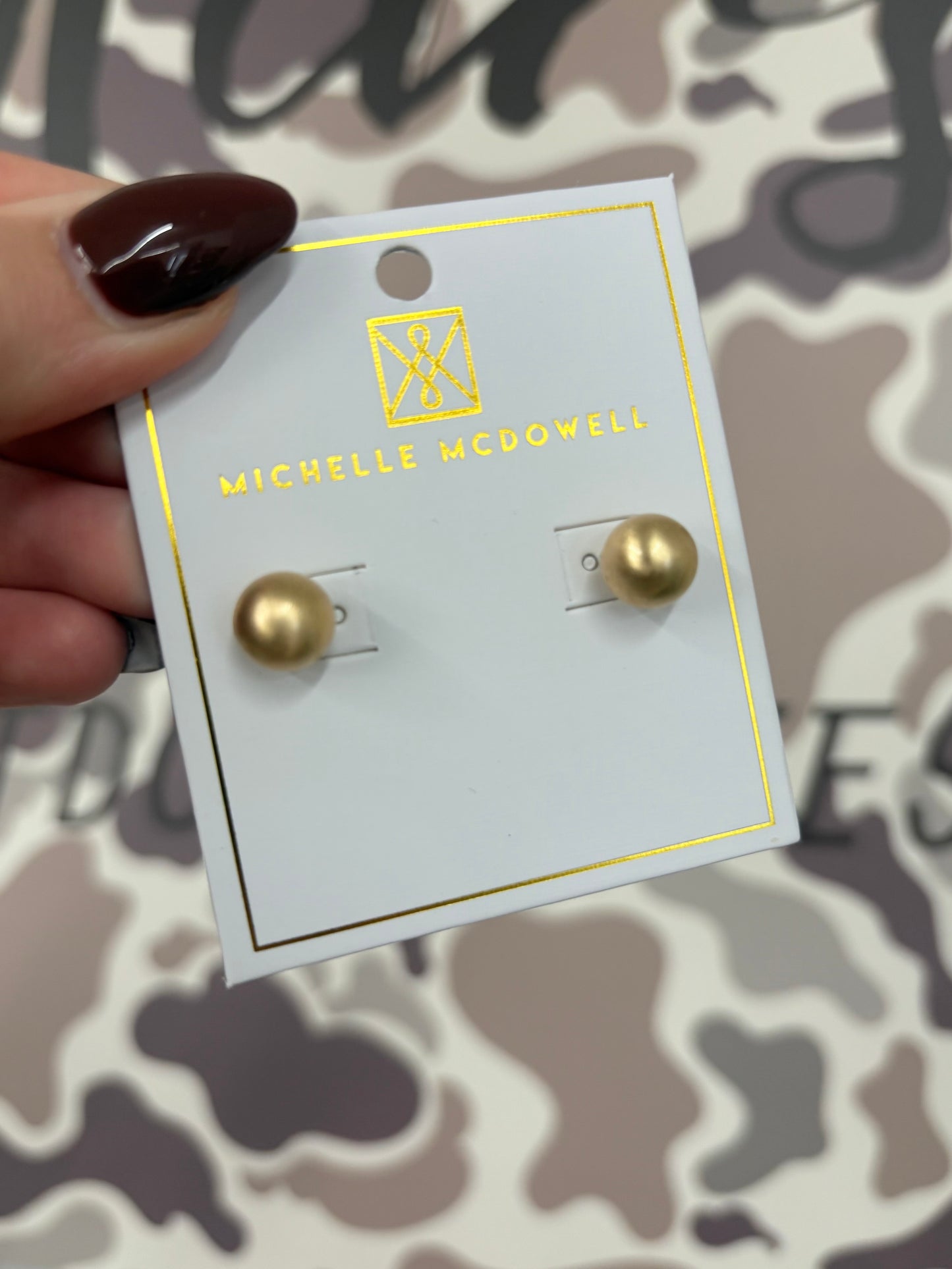 Michelle Mcdowell Grenada Earrings | Brushed Gold | Medium