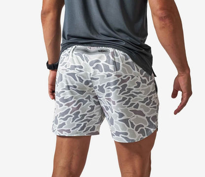 BURLEBO Mesh Short - White Camo