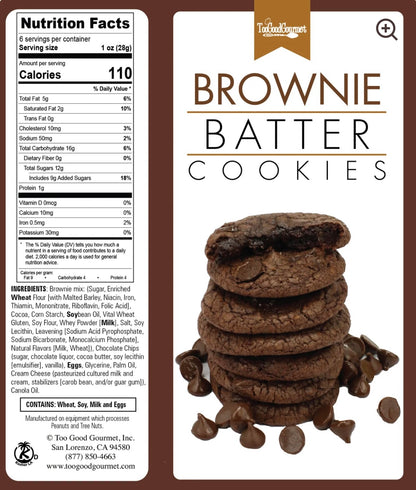 Brownie Soft Batch Batter Cookies 2” 6 oz