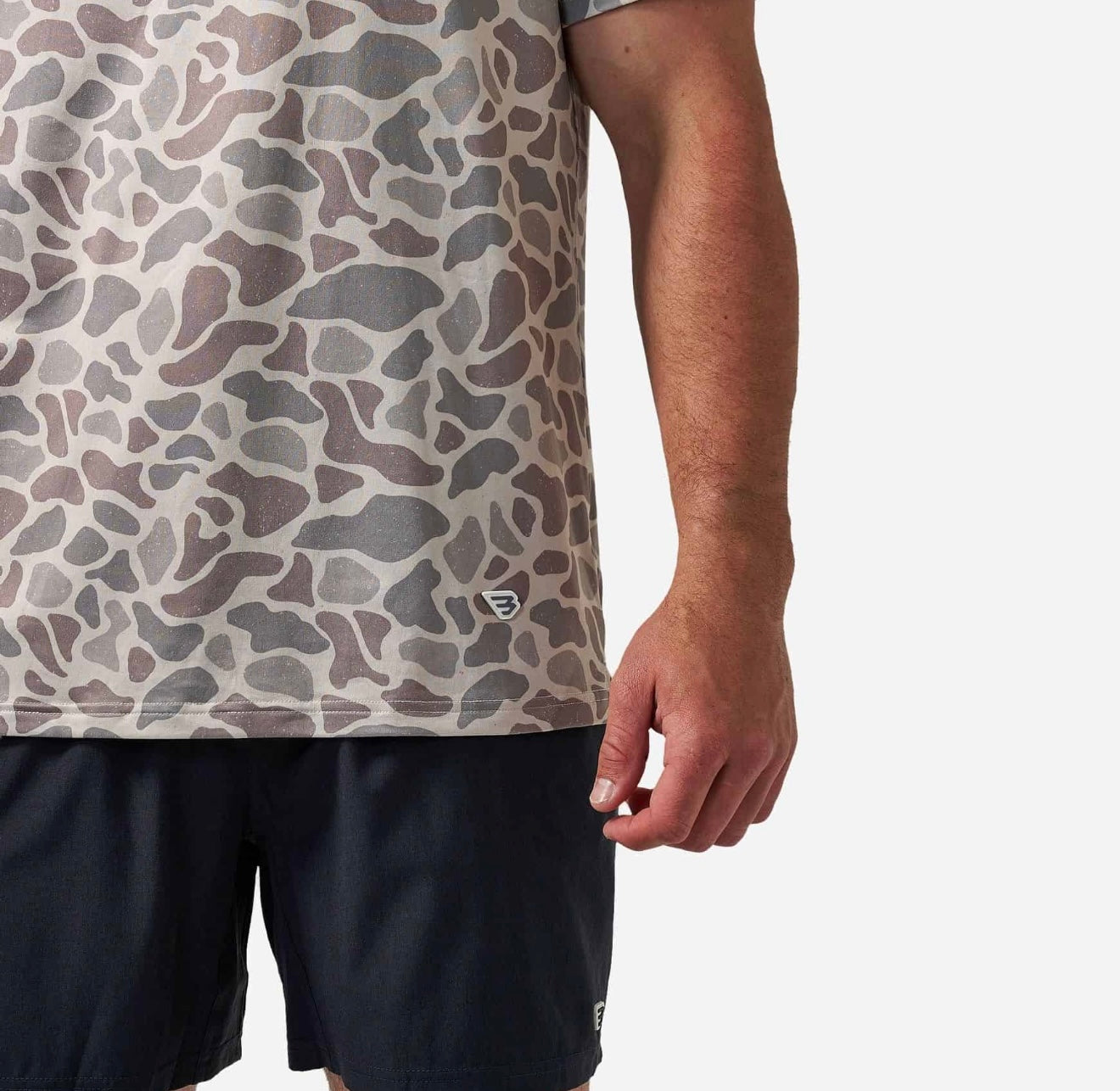 Burlebo SS Performance Hoodie - Classic Deer Camo