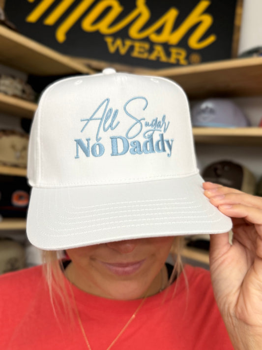 MHC All Sugar No Daddy Trucker Hat: White Otto