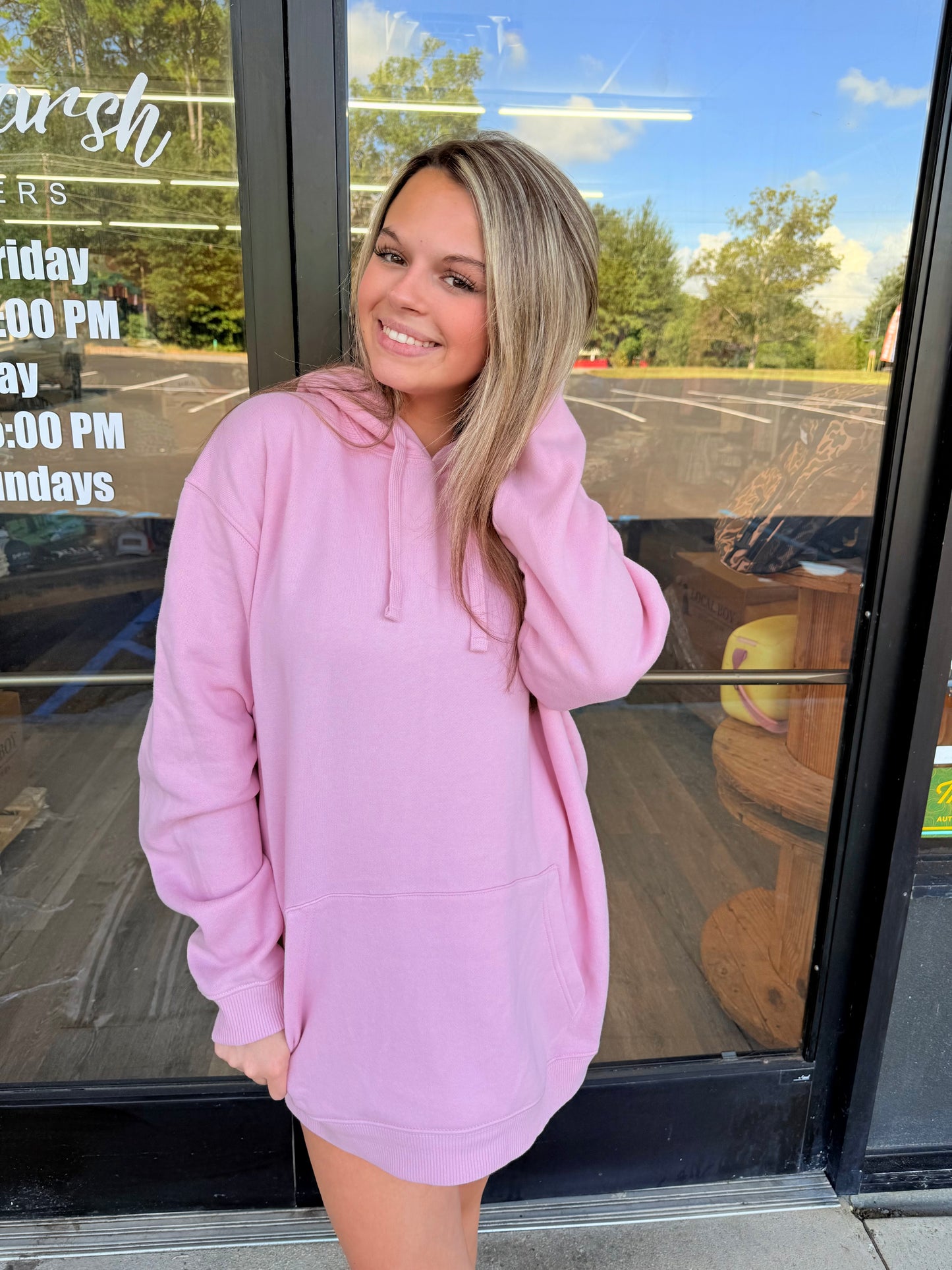Local Girl Hoodie - Lookout - Blush Pink