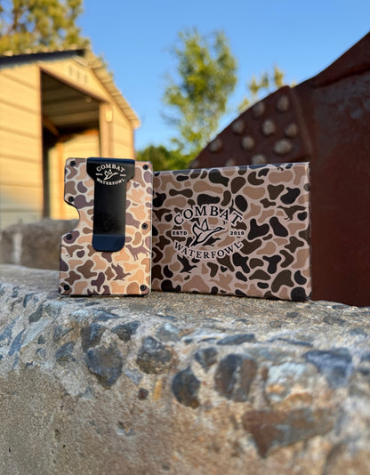 Combat Waterfowl Money Clip Wallet - Mosul Camo