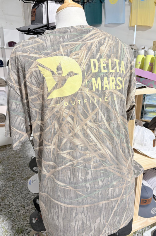 Adult Mossy Oak Flying Duck S/S Tee- Shadowgrass