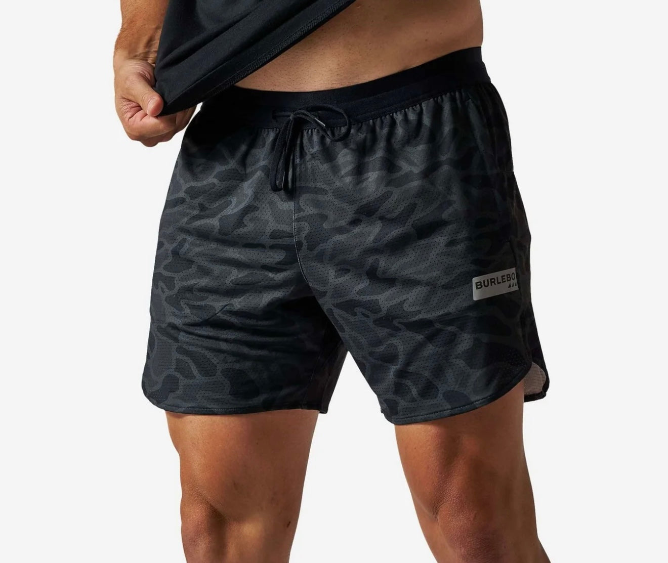 BURLEBO Mesh Short - Black Camo