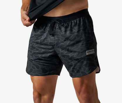 BURLEBO Mesh Short - Black Camo