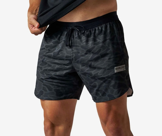 BURLEBO Mesh Short - Black Camo
