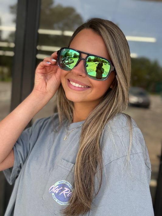 Bajio 12 South - TWE BLUE SKY/Green Mirror Glass - TWE57O102