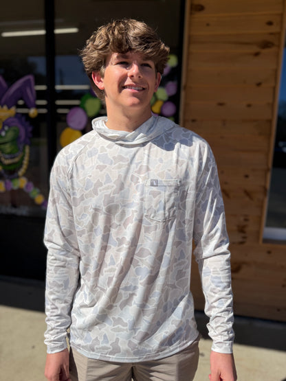 Local Boy Heather Blend Hoodie - Saltwater Camo