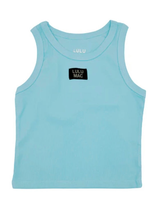 Lulu Mac OG Tank - Turquoise / Black Logo