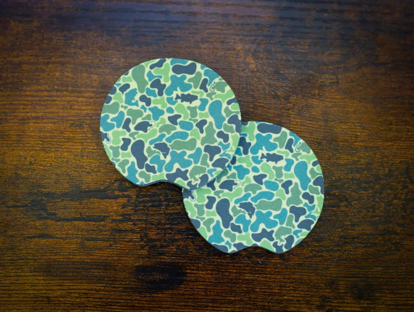 Bass Camo - car coasters