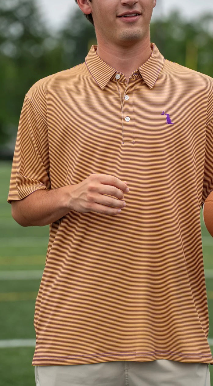 Local Boy Outfitters Palms Polo - Yellow/Purple