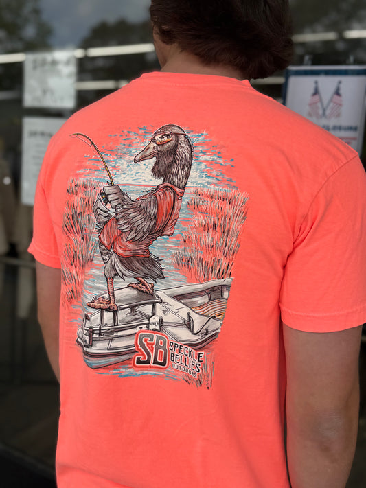 Speckle Bellies - SBOC Fishing - Neon Red Orange