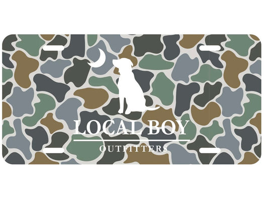 Local Boy Outfitters - LBO Logo License Plate Tag- localflage Bluff