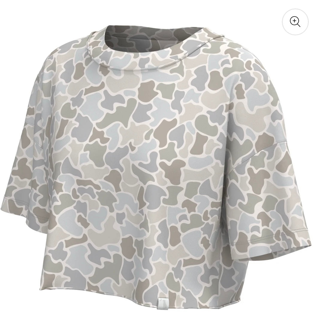 Youth Local Girl Boxy Crop SS Tee - FC Saltwater
