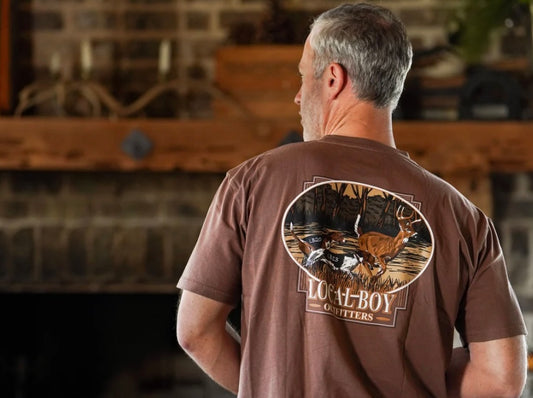 Local Boy Deer Drive SS Tee - Espresso