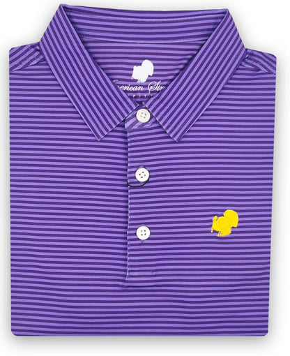 Youth American Strutter Performance Polo - Purple & Gold