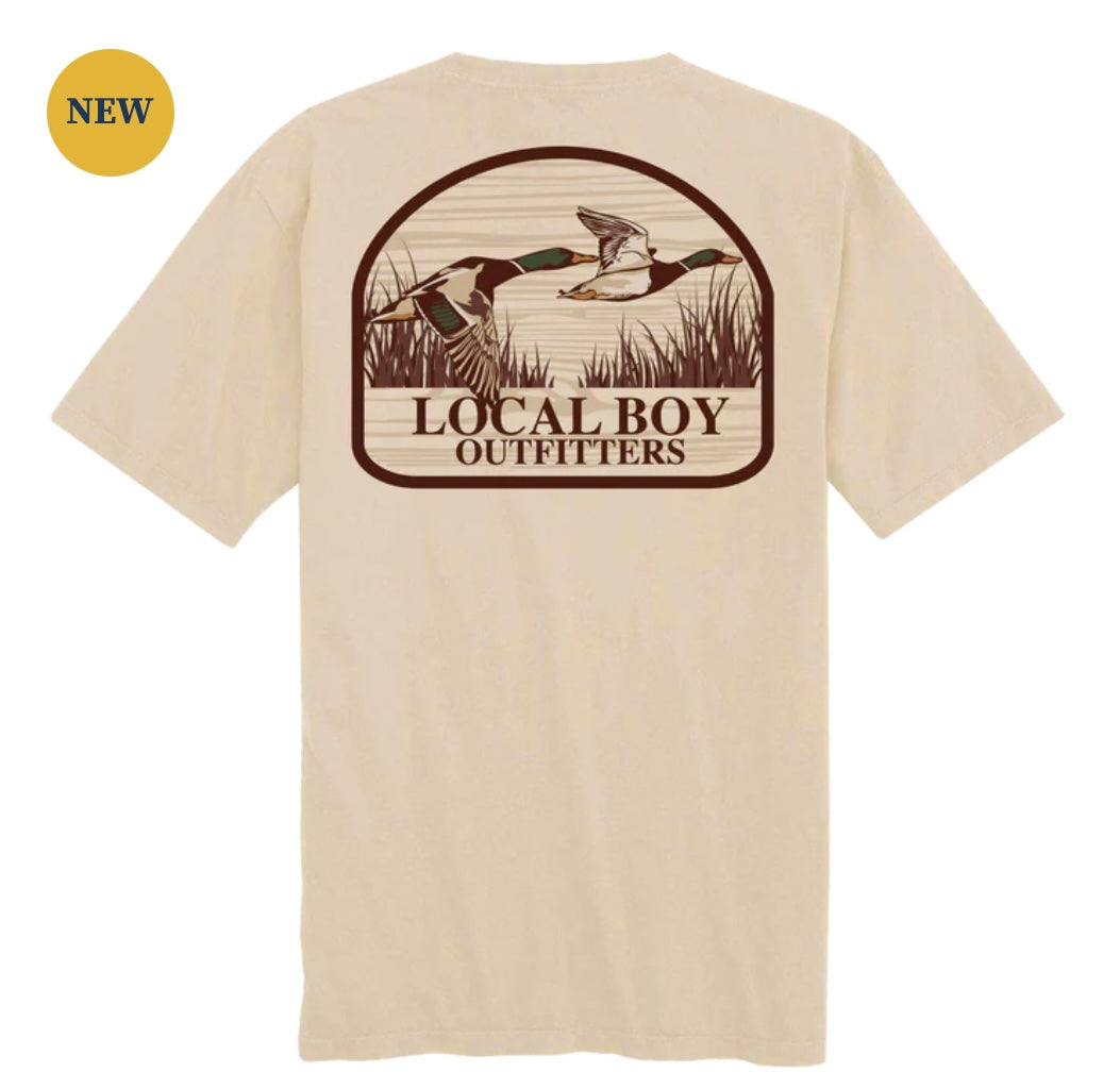 Local Boy Mallard Marsh SS Tee Latte