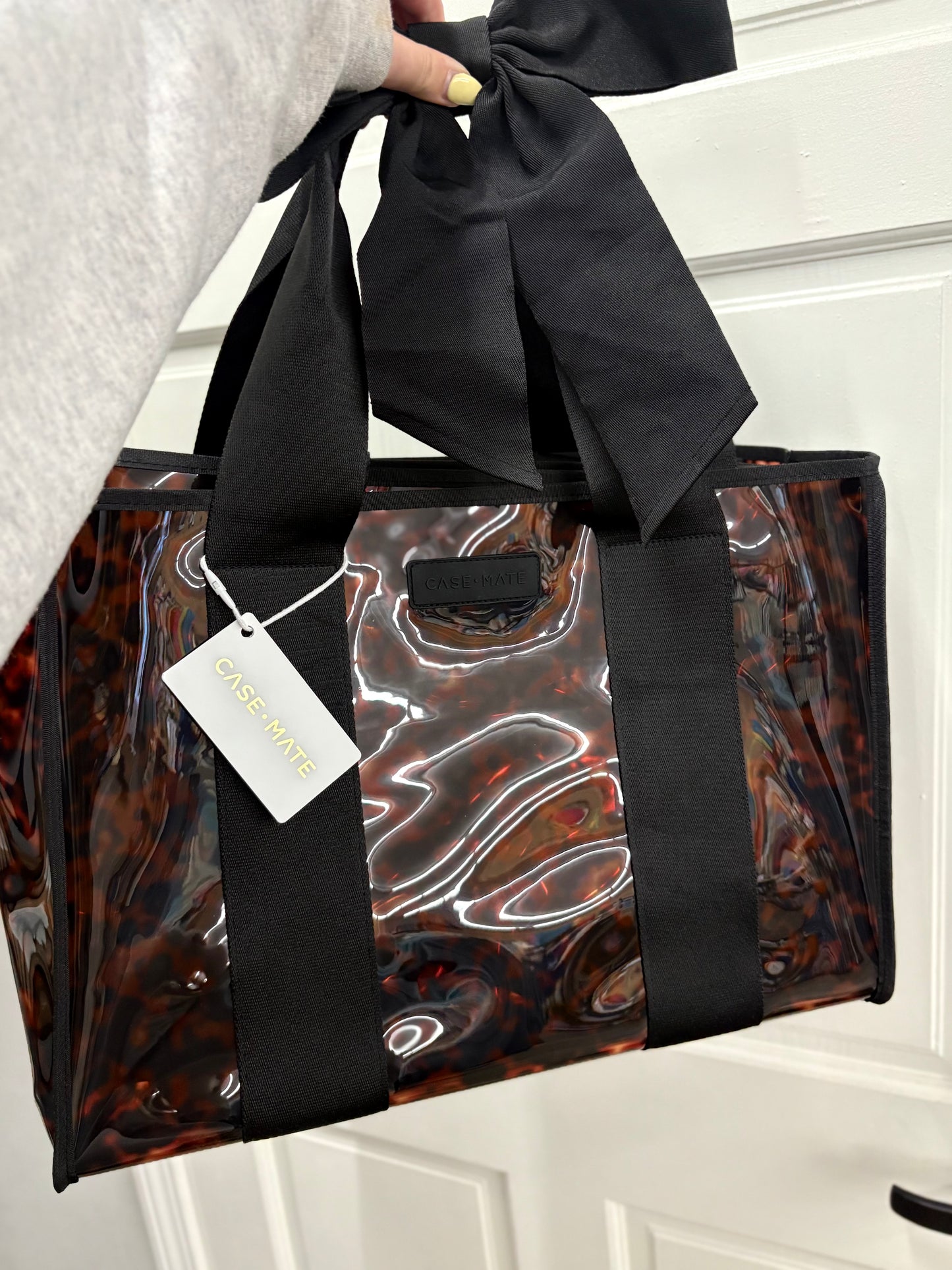 Case-Mate Tortoiseshell Bow Jelly Tote Bag