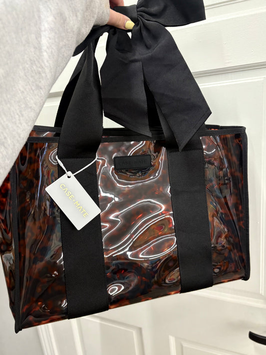Case-Mate Tortoiseshell Bow Jelly Tote Bag