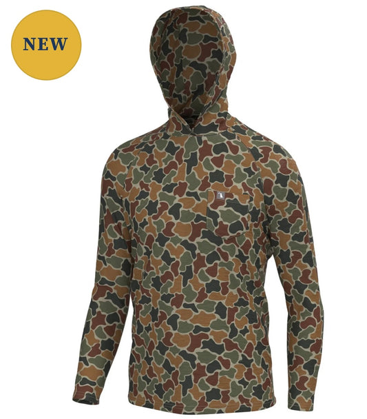 Local Boy Heather Blend Hoodie Forest Camo Autumn