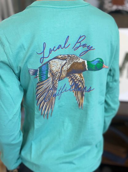 Youth Local Boy Outfitters - Long Sleeve Migrating - Seafoam