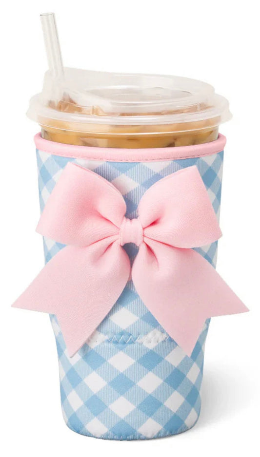 Swig Gingham Iced Cup Coolie (Large)