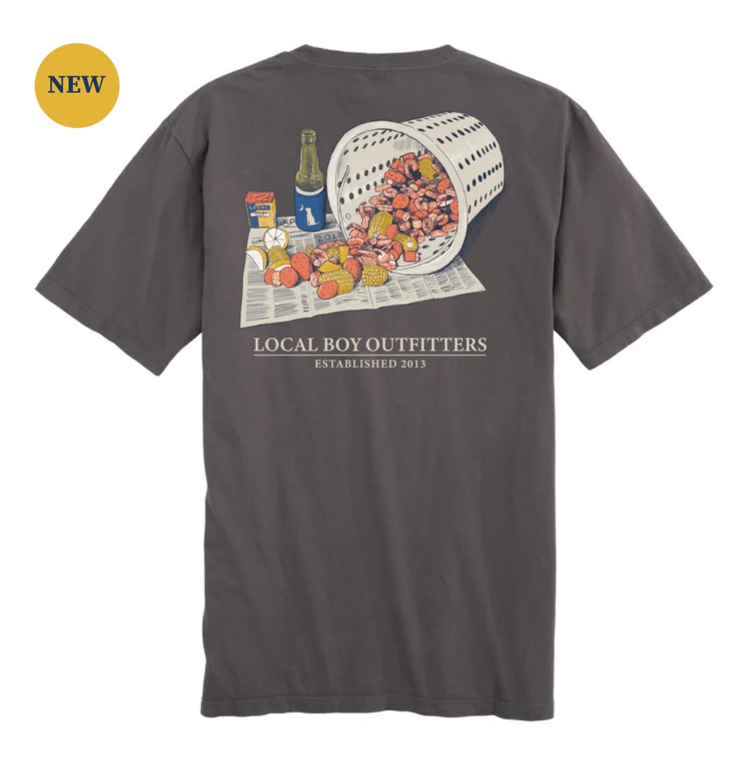 Local Boy Local Country Boil SS Tee - Gray