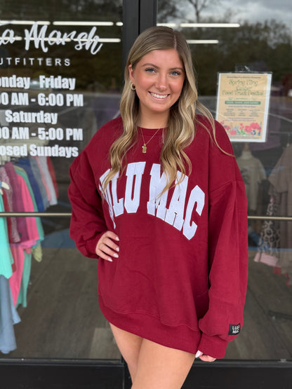 Lulu Mac Maroon/White - Stitch