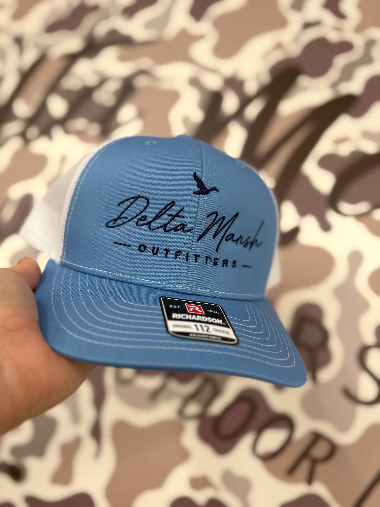Delta Marsh Duck Script  - Richardson 112 - Columbia/White