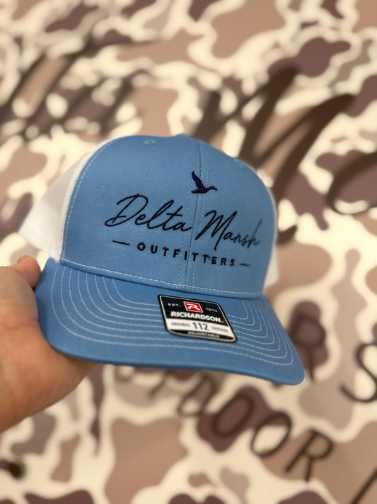 Delta Marsh Duck Script  - Richardson 112 - Columbia/White