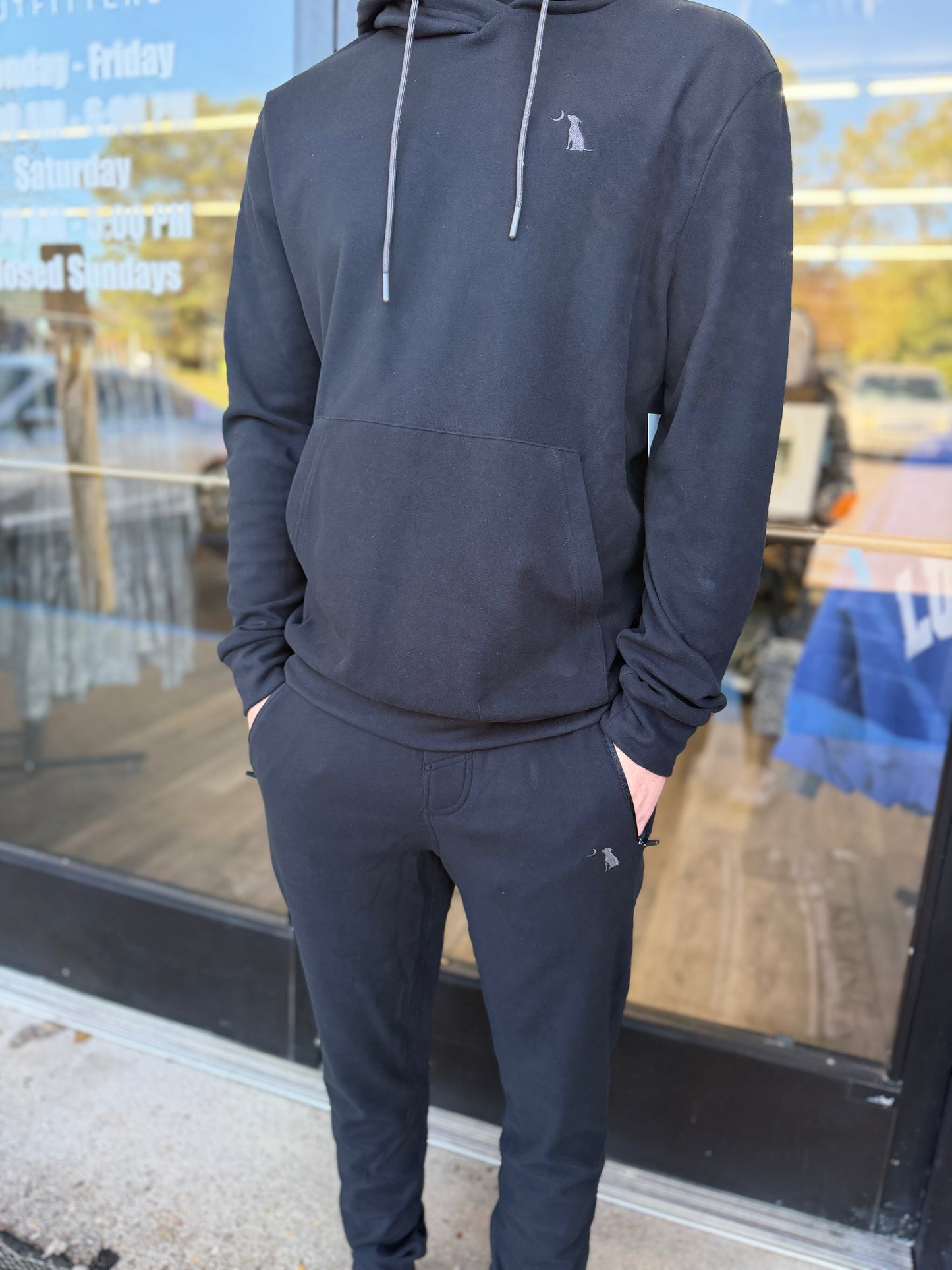 Local Boy Velvet Fleece Jogger - Black