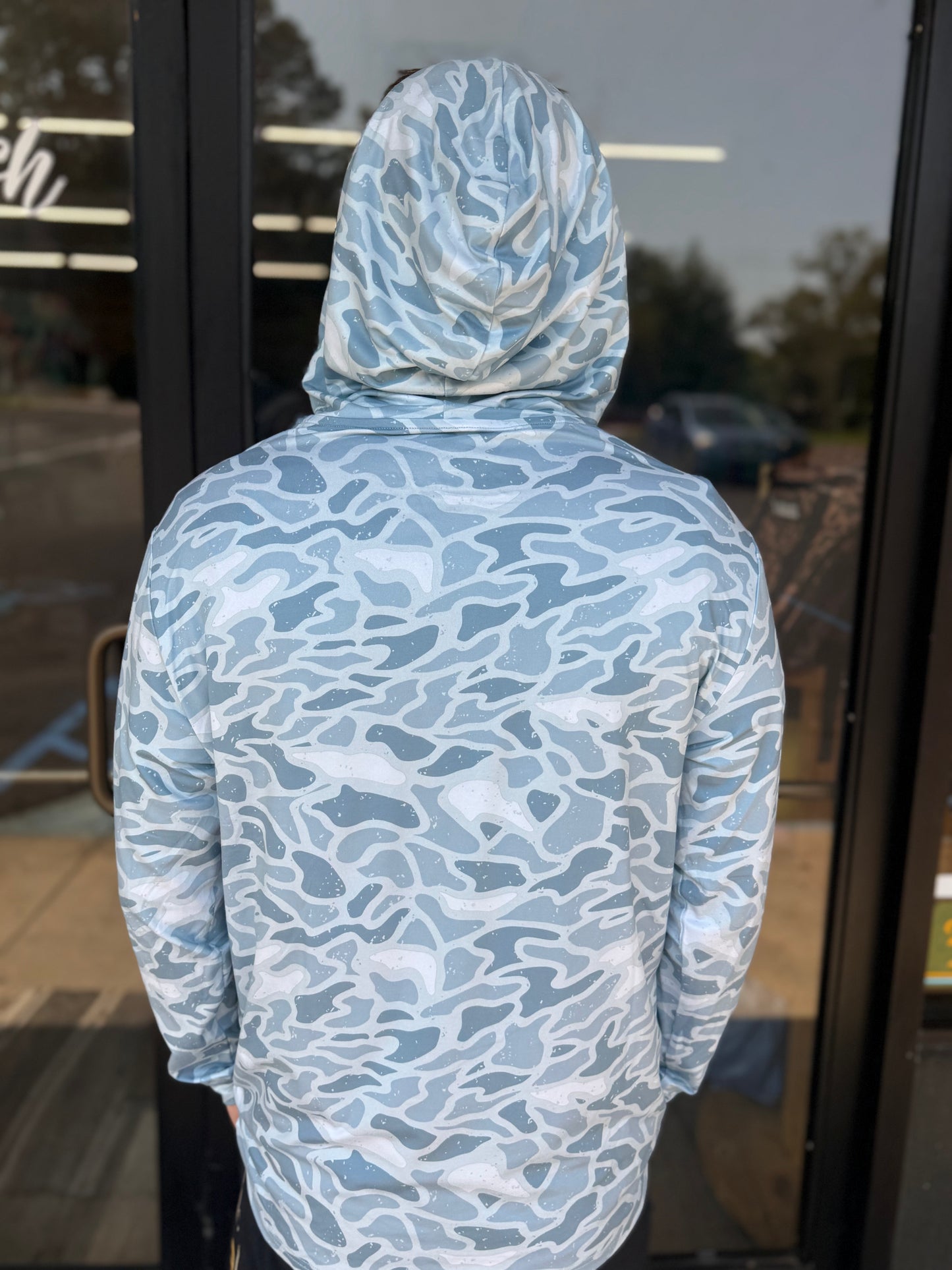 BURLEBO - Performance Hoodie - Seaside Camo