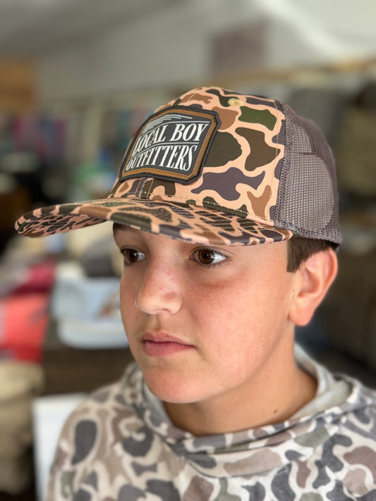 Local Boy Outfitters Outlaw Trucker Hat - Old School Camo