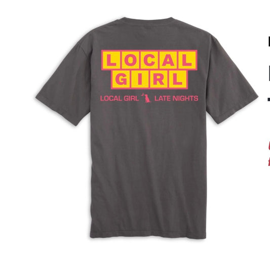 Local girl Local 24/7 SS Tee- dark gray