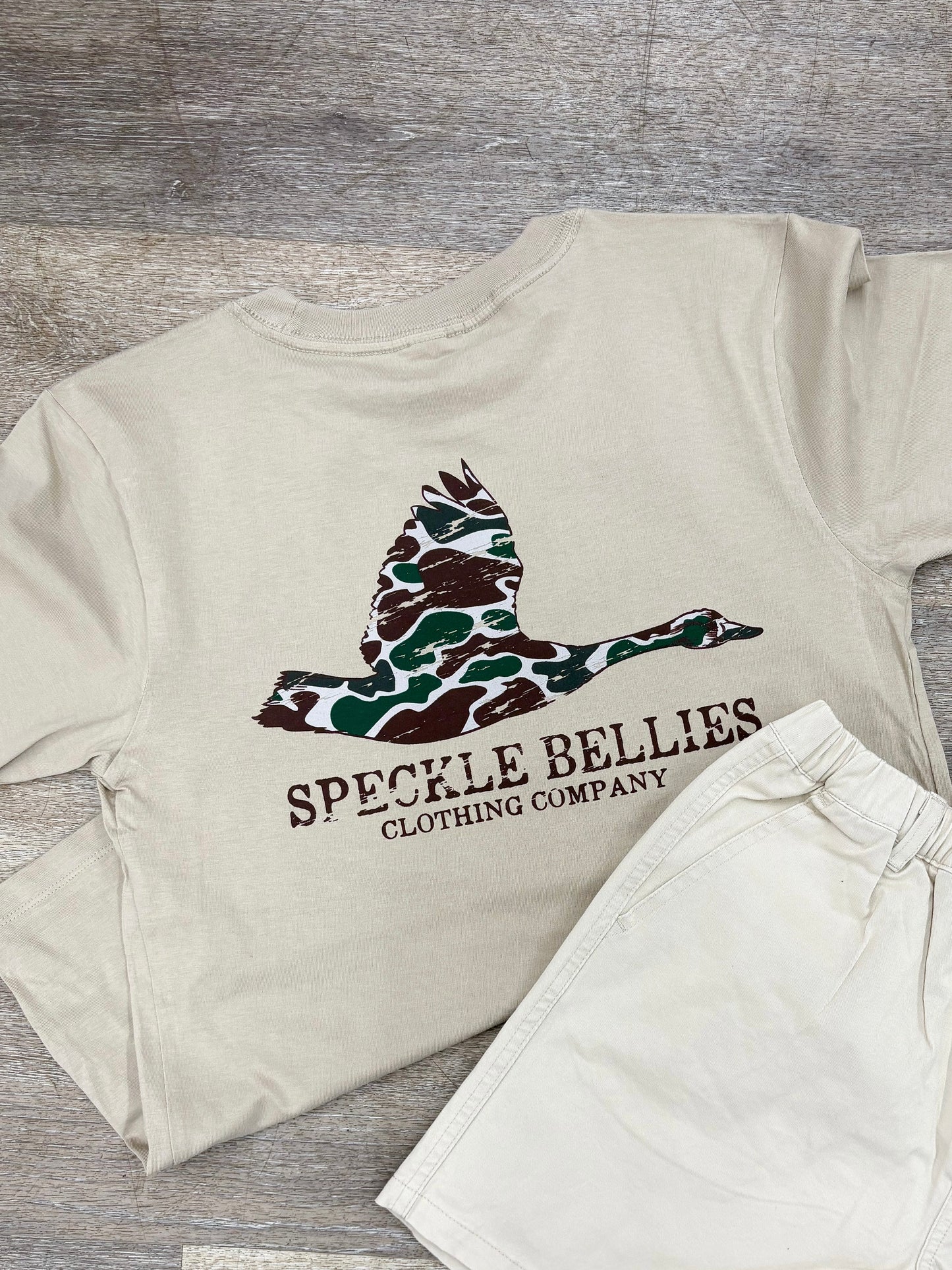 Speckle Bellies - Youth Camo goose - Latte