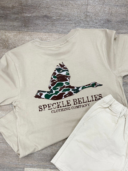 Speckle Bellies - Youth Camo goose - Latte