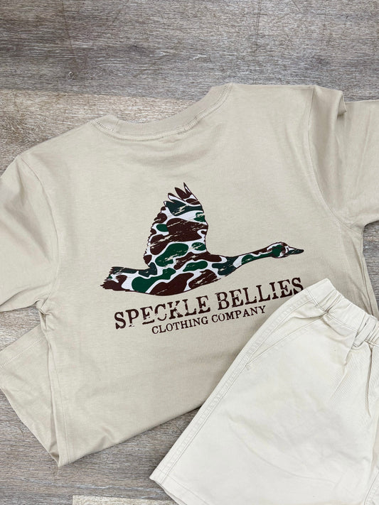 Speckle Bellies - Youth Camo goose - Latte