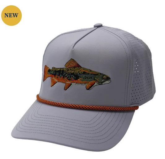 Local Boy Outfitters Rainbow Trout Perf Rope Hat - Storm Gray