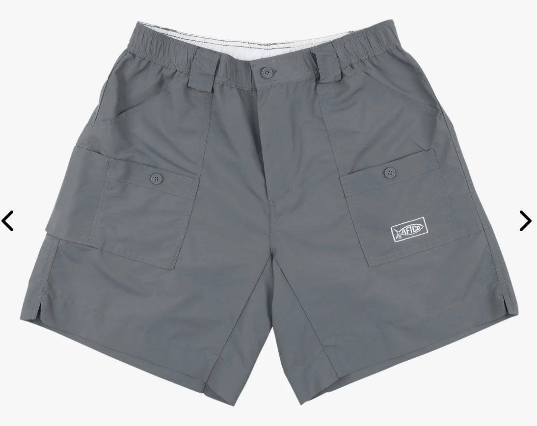 Aftco - Mens Original Fishing Short Long - Charcoal
